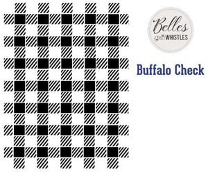 Mylar Stencil - Buffalo Check