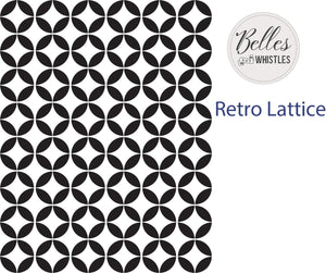 Mylar Stencil - Retro Lattice