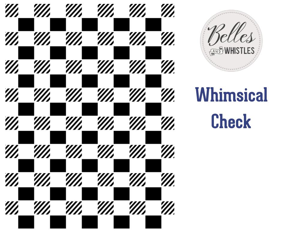 Mylar Stencil - Whimsical Check